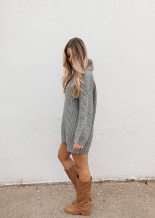 Preston Sweater Dress - Grey