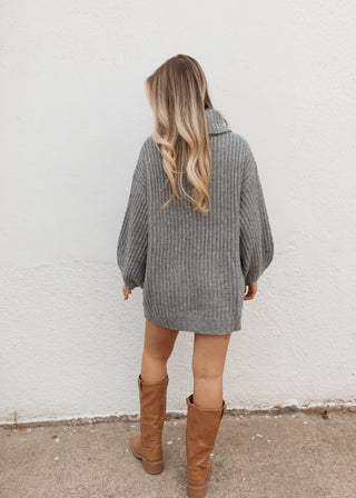Preston Sweater Dress - Grey