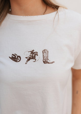Western Cropped Tee