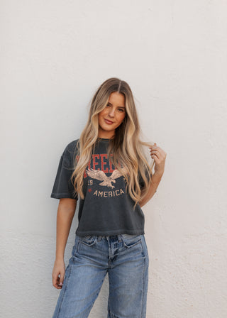 Free Bird Cropped Tee