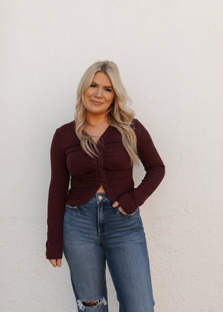Jiane Top - Maroon