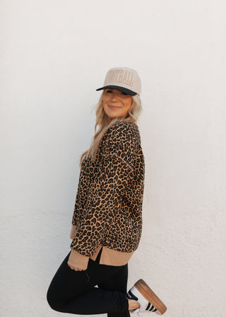 Leah Leopard Crewneck