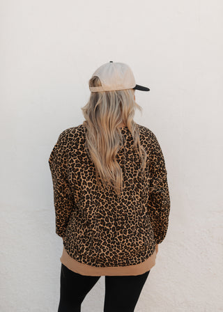 Leah Leopard Crewneck