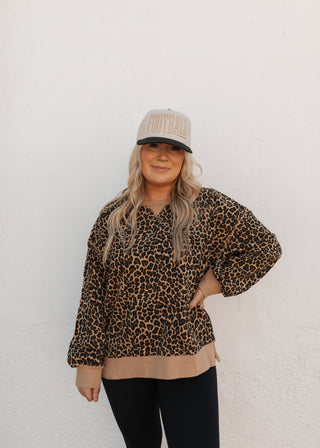 Leah Leopard Crewneck
