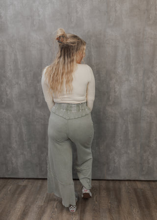 Macey Pants - Faded Sage