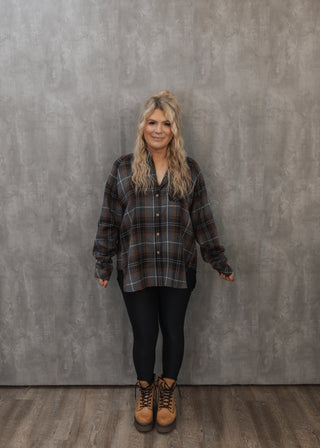 Katie Flannel Top