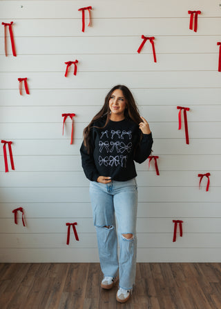 Put A Bow On It Embroidered Crewneck