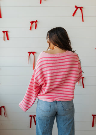 Sailor Stripe Top-Pink/Pink