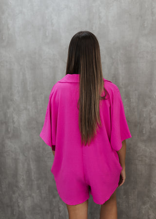 Remi Romper - Fuchsia