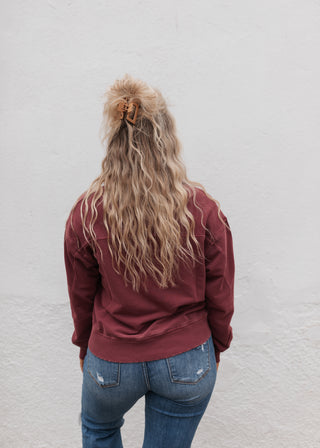 Miller Half Zip Up - Cabernet