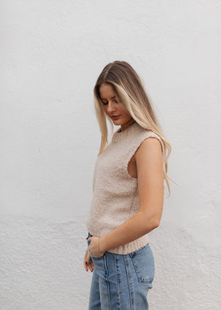 Alec Sweater Top - Oatmeal