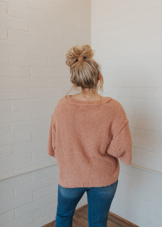 Winny Sweater Top - Rosewood