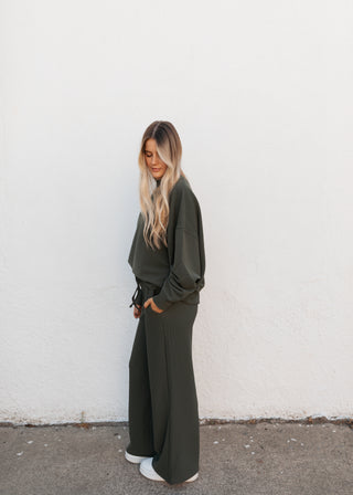 Colby Long Sleeve Set - Olive