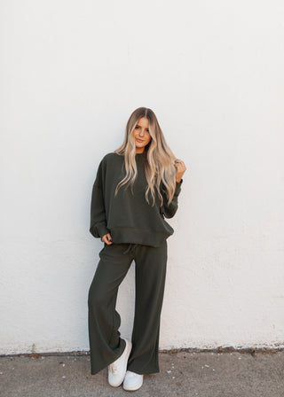 Colby Long Sleeve Set - Olive