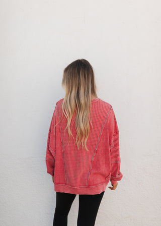 Knox Pullover - Coral