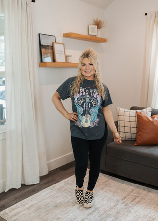 Rock & Roll Slit Tee - Ink