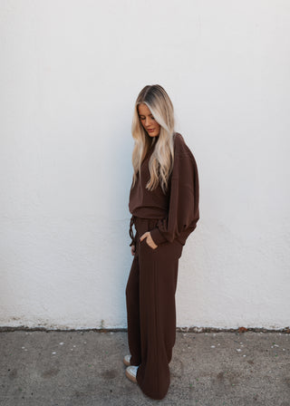 Colby Long Sleeve Set - Brown