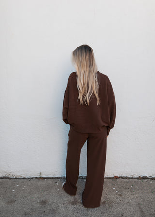 Colby Long Sleeve Set - Brown