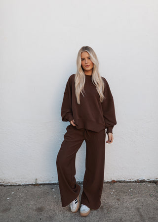 Colby Long Sleeve Set - Brown
