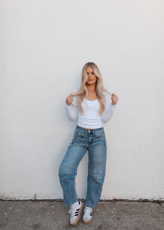 Seamless Long Sleeve - White