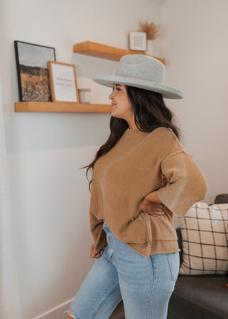 Greta Knit Top - Latte (Rooted)