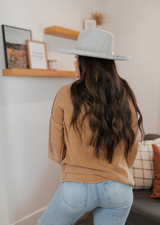 Greta Knit Top - Latte (Rooted)