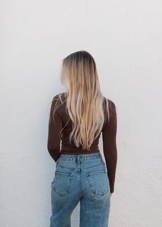 Seamless Long Sleeve - Brown