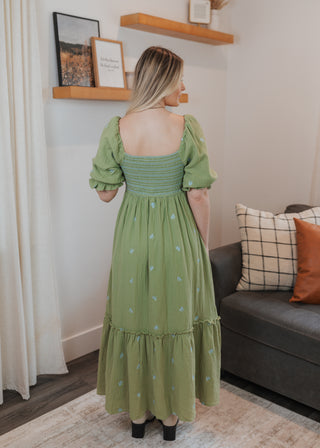 Picnic Date Dress - Moss