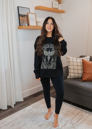 Stay Wild Roam Free Thermal Graphic Pullover