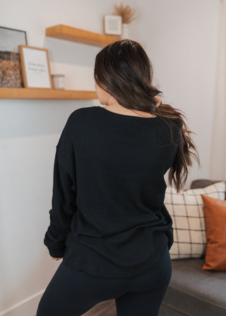 Stay Wild Roam Free Thermal Graphic Pullover