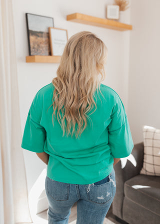 Rolling Stones Tee - Green/Pink