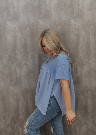 Megan Top - Periwinkle