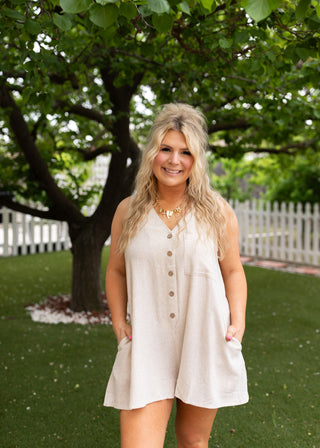 Libby Romper - Natural