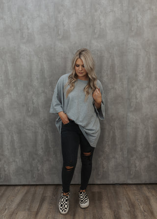 Heather Oversized Tee