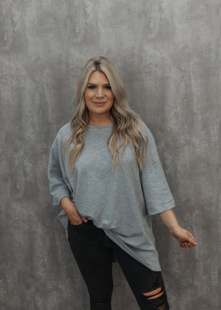 Heather Oversized Tee