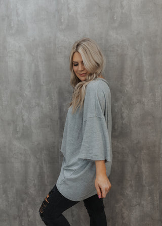 Heather Oversized Tee