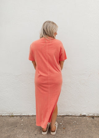 Skies Are Blue Maxi Dress - Coral