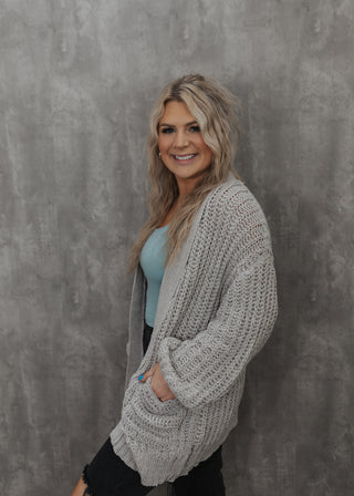 Allisandra Cardigan- Grey