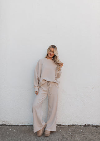 Colby Long Sleeve Set - Sand Beige