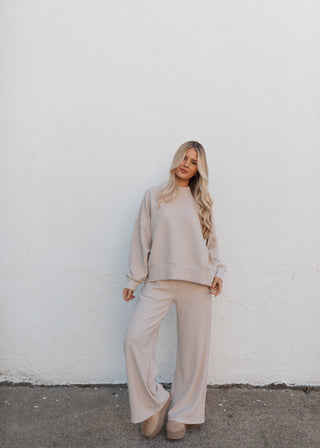 Colby Long Sleeve Set - Sand Beige