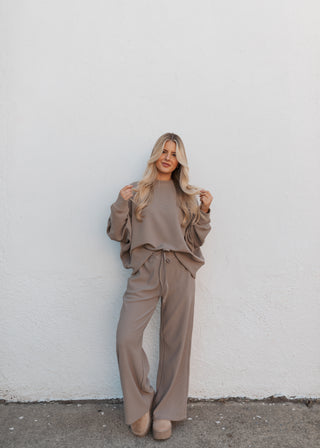 Colby Long Sleeve Set - Ash Mocha