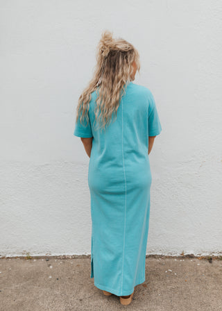 Skies Are Blue Maxi Dress - Aqua