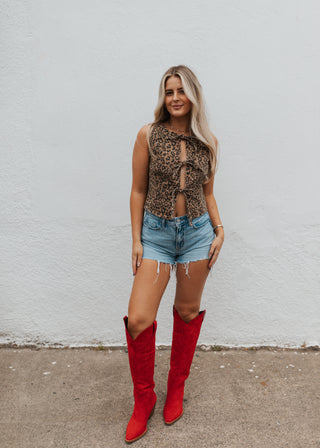 All Jacked Up Leopard Vest