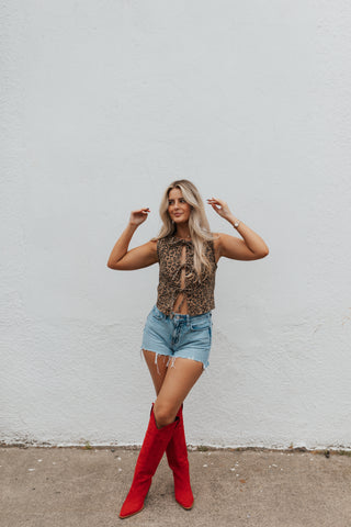 All Jacked Up Leopard Vest