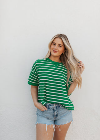 Sawyer Stripe Top - Green