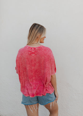 Riley Tee - Hot Pink