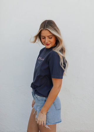 American Made Embroidered Tee