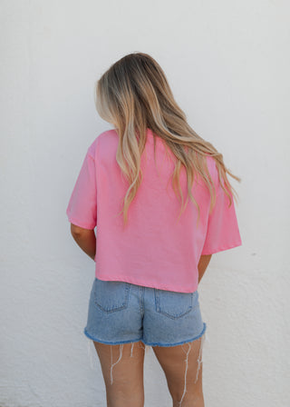 Pink USA Patchwork Top