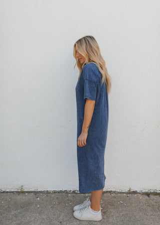 Maddy Maxi Tee Dress - Navy