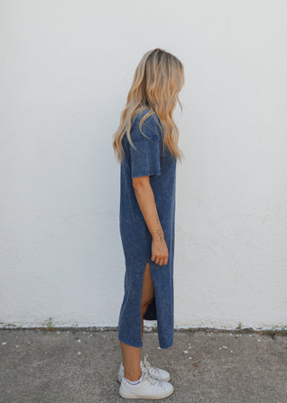 Maddy Maxi Tee Dress - Navy